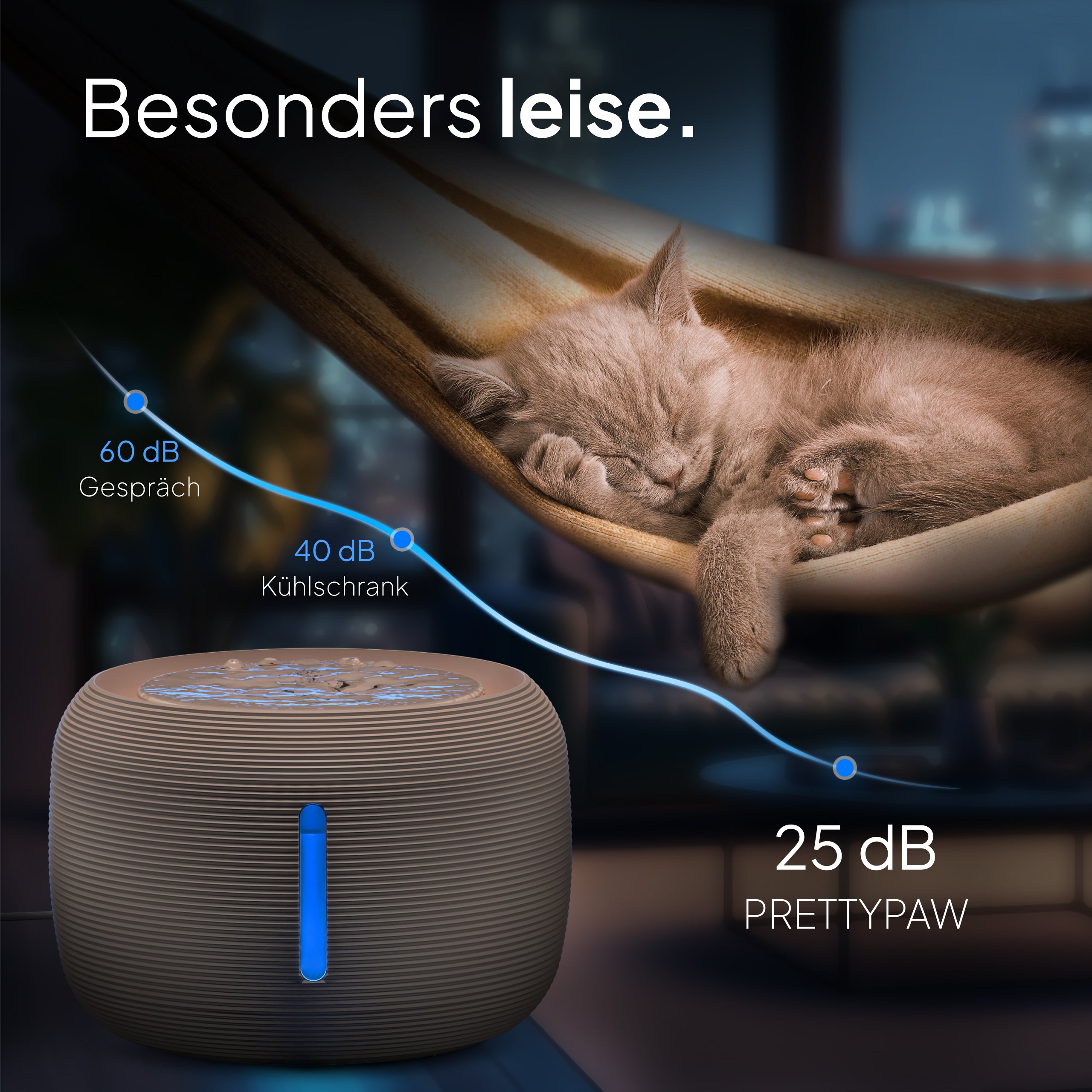Katzen Oase - Pretty Paw© Trinkbrunnen für Katzen