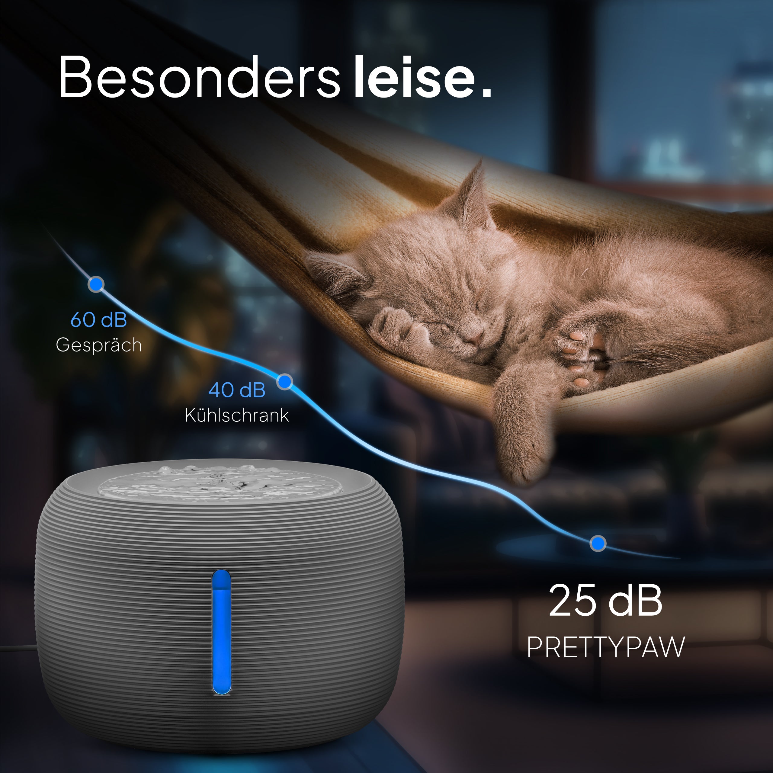 Katzen Oase - Pretty Paw© Trinkbrunnen für Katzen