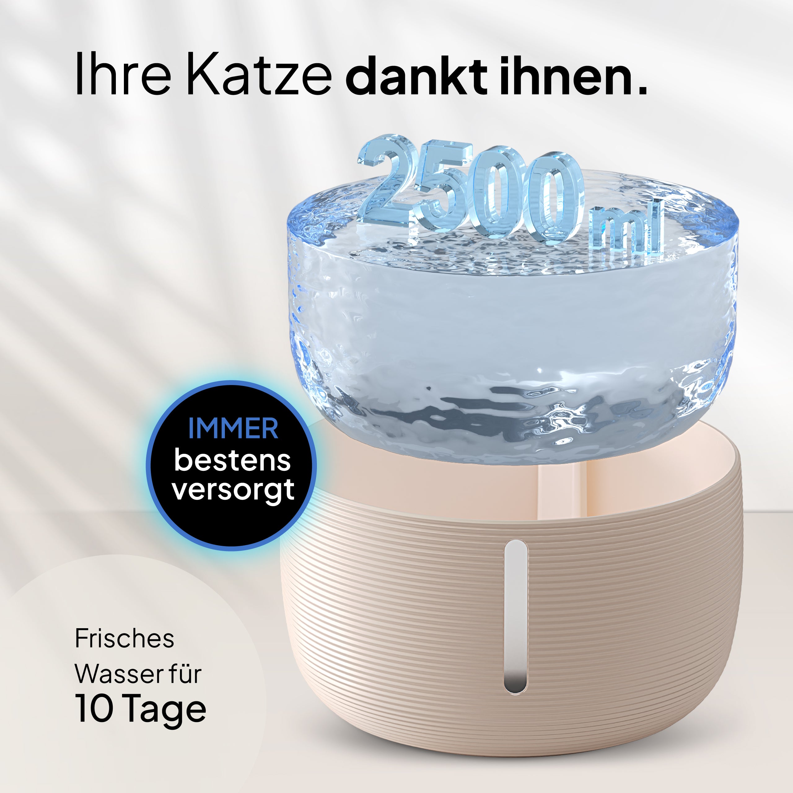 Katzen Oase - Pretty Paw© Trinkbrunnen für Katzen